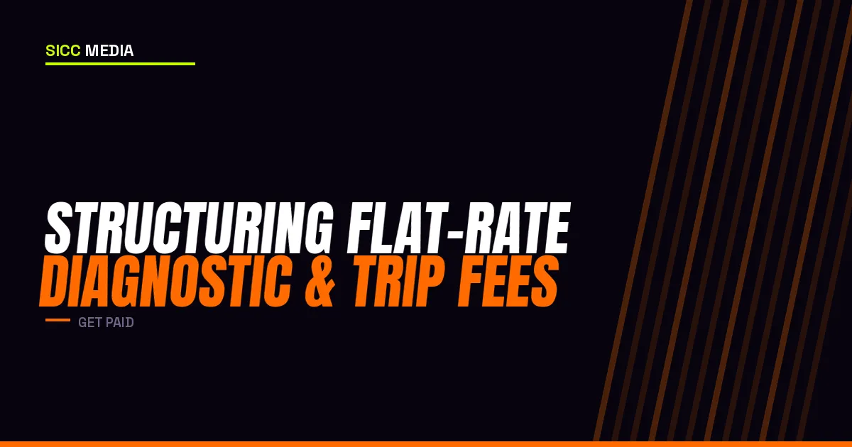 Structuring Flat-Rate Diagnostic & Trip Fees