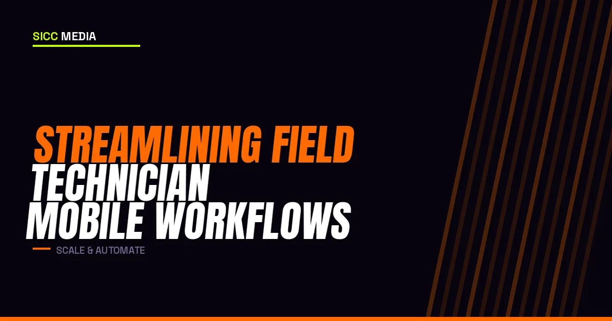 Streamlining Field Technician Mobile Workflows