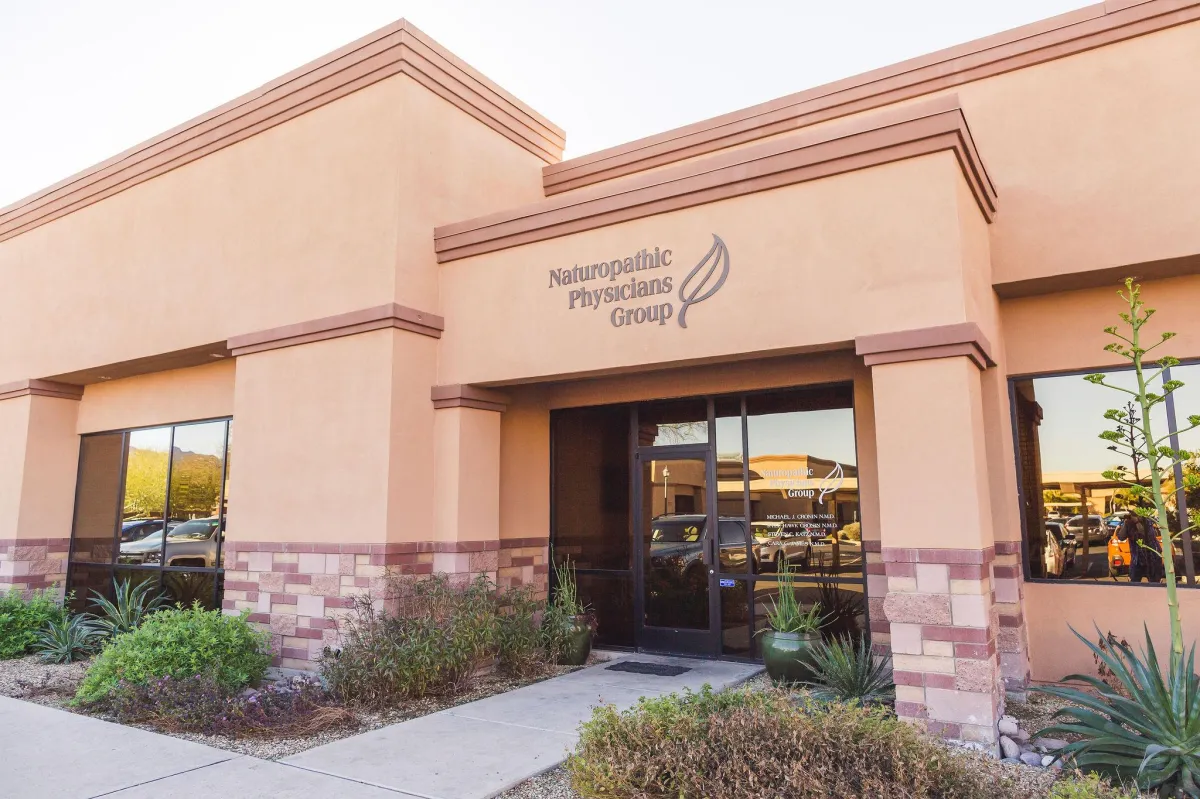 Naturopathic Physicians Group clinic exterior, located in Scottsdale, AZ, offering natural and holistic healthcare solutions.