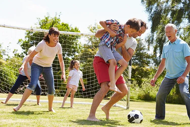 family playing soccer at Naturopathic Physicians Group in Phoenix and Scottsdale.