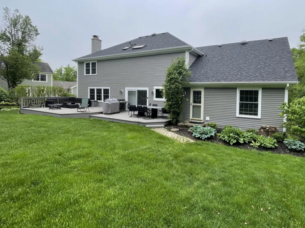 Durable interlocking paver driveway installation in St. Charles, IL.