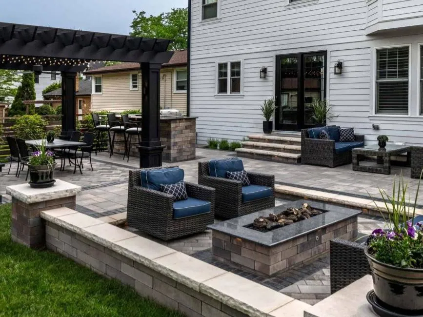 Professional driveway paver replacement in Downers Grove, IL.