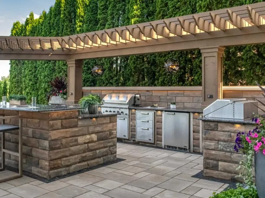 Increased curb appeal with a custom paver driveway in Elmhurst, IL.