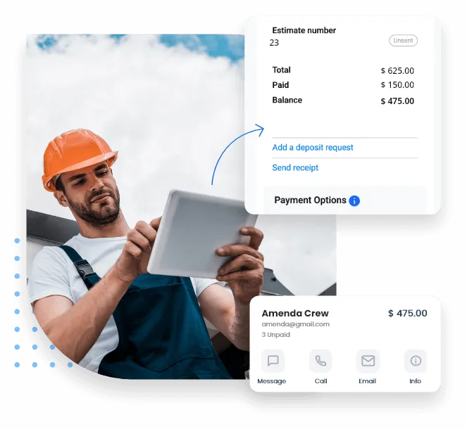 Automated appointment scheduling for roofing contractors