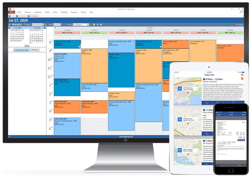 Automated service scheduling for HVAC companies with CRM Anchor.