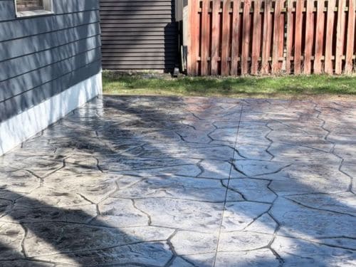 Stamped Concrete Installation 