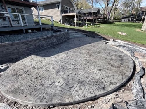 Stamped Concrete Installation St. Cloud, MN