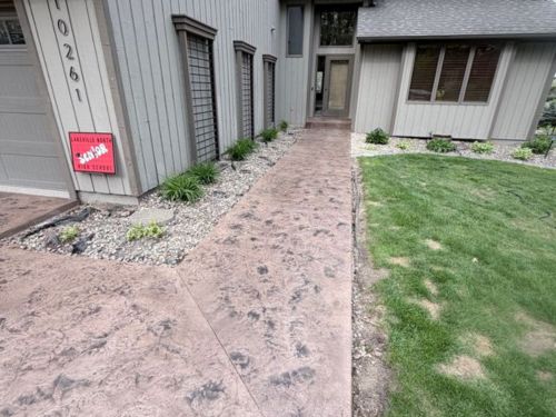Sartell, MN Stamped Concrete Installation