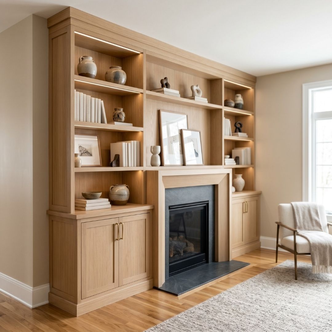 Custom Built-In Shelving