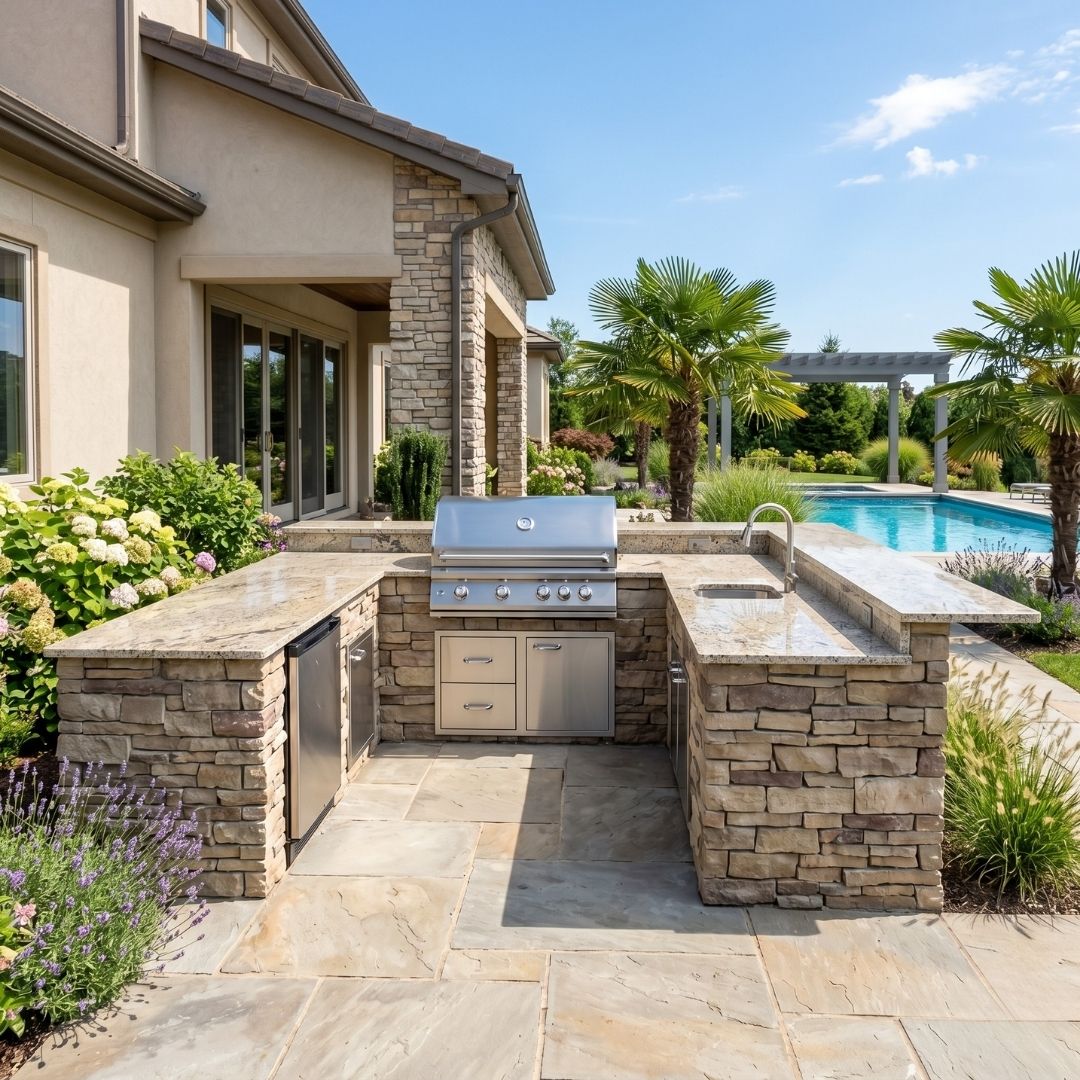 Local Outdoor Kitchen Installation