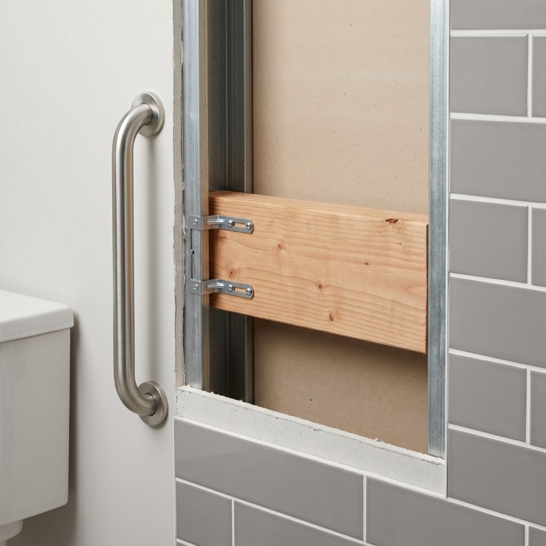 Local Structural Grab Bar Reinforcement