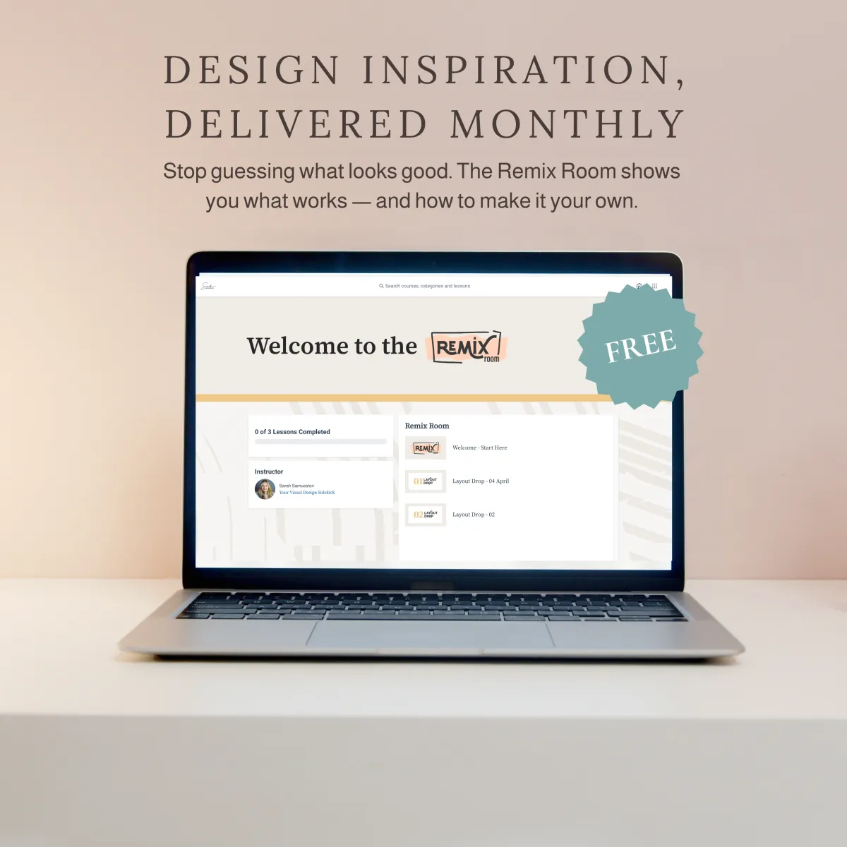 Visual Design Inspiration, delivered monthly in the Remix Room.