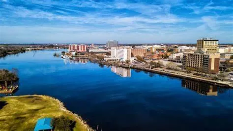 Arial image of Wilmington, North Carolina. 