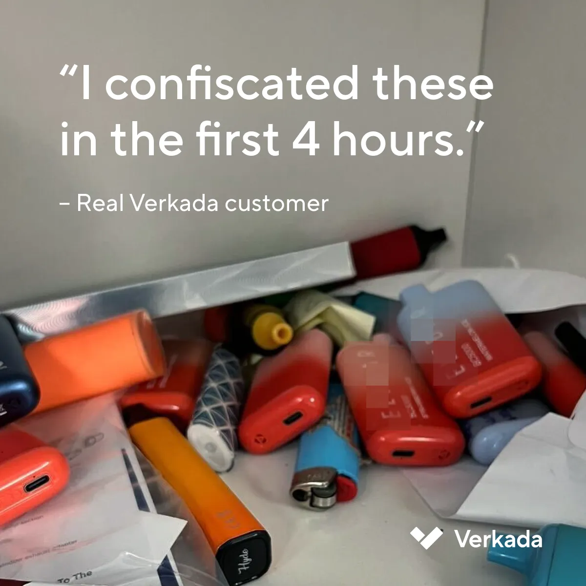 Confiscating teen vapes