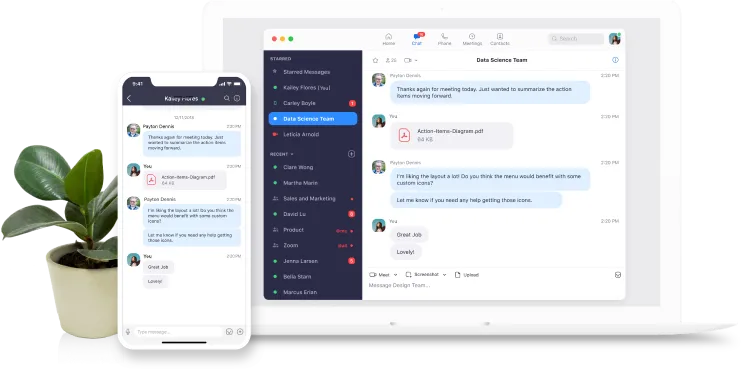 zoom and teams messaging