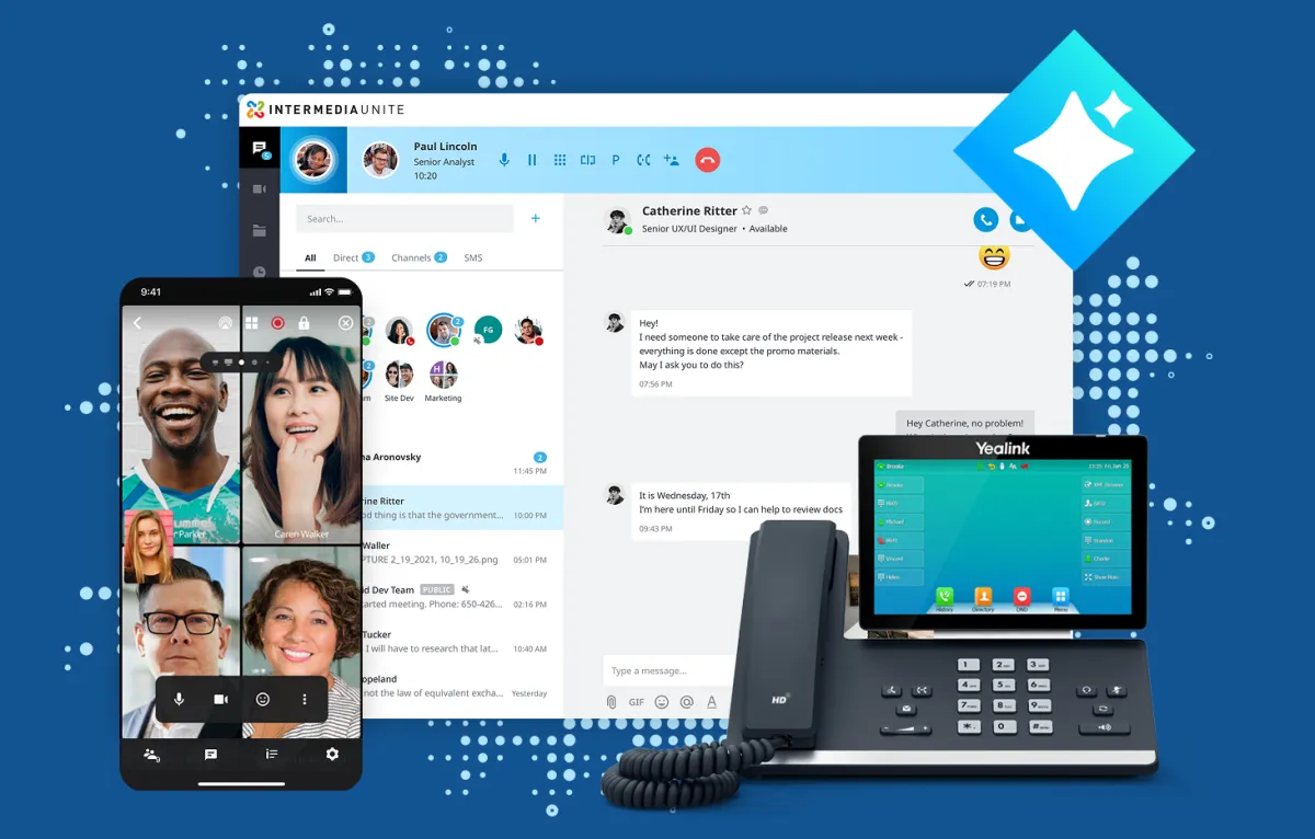 Intermedia Unite SMS Messaging and video UCaaS solutions