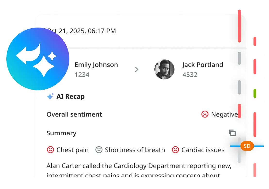 AI Advanced Analytics & Reporting Contact Center sentiment