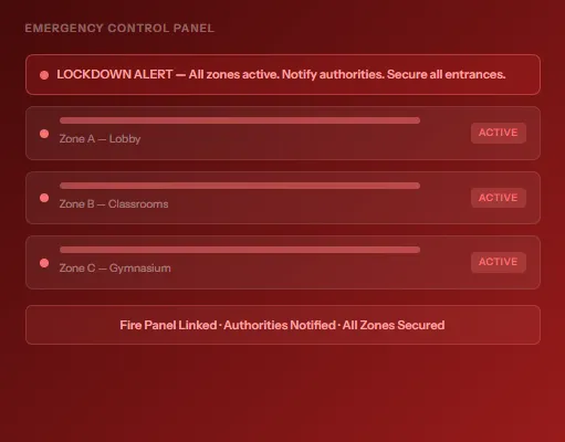 Emergency notifications paging/intercom systems