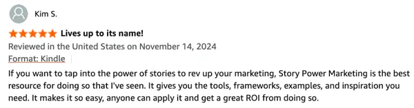 Story Power Marketing book