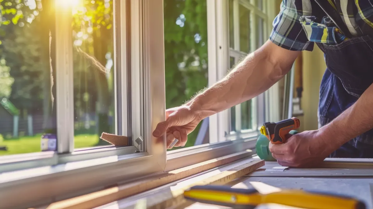 Trim & window services — Image of a newly installed window — Arthurs Contracting Services LLC