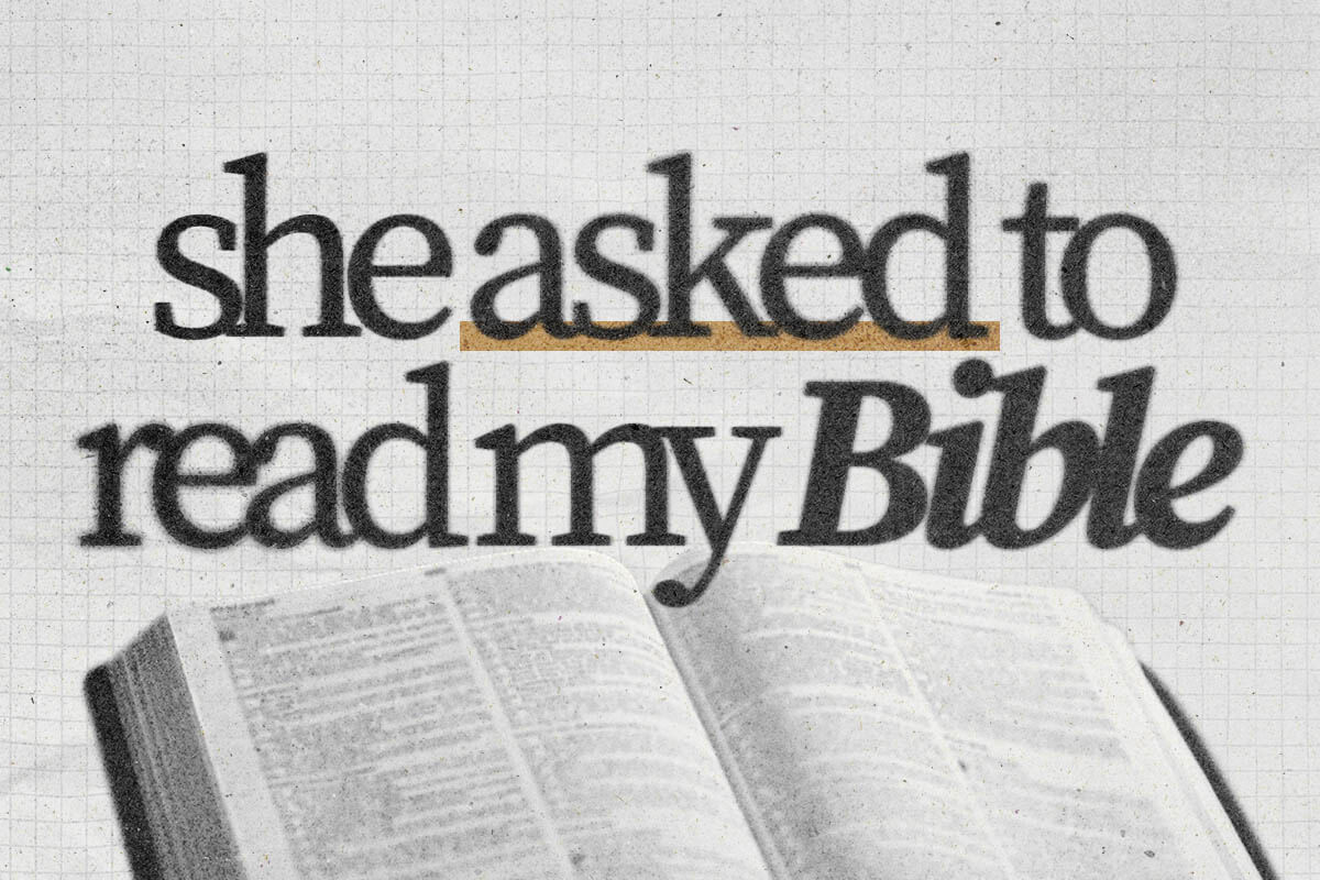 She asked to read my Bible on a plane...