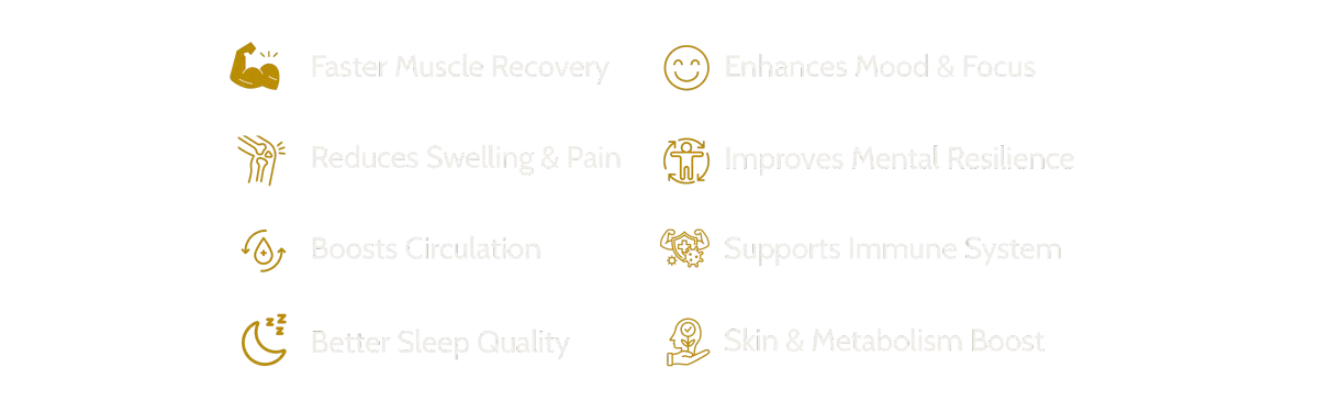 Cold plunge benefits graphic