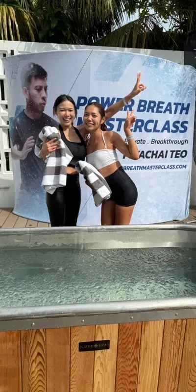 Girls at breathwork class