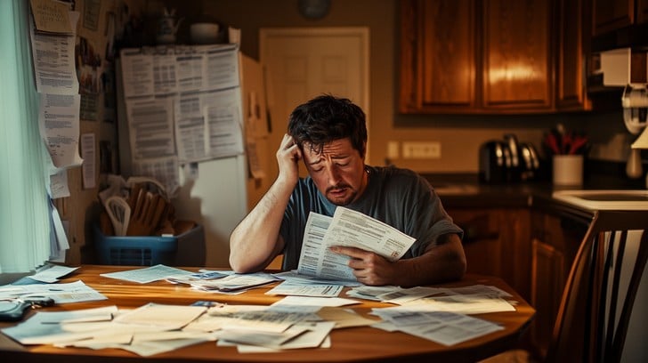 Georgia homeowner reviewing foreclosure notice and legal options”