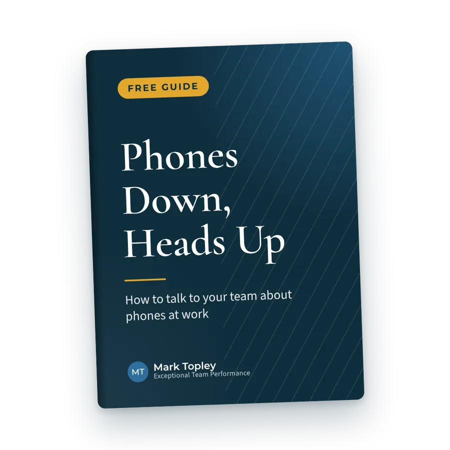 Phones Down, Heads Up, free guide by Mark Topley