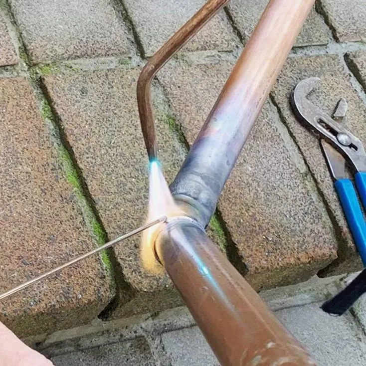 Copper pipe maintenance in progress by North Shore plumber from Effect Plumbing & Gas