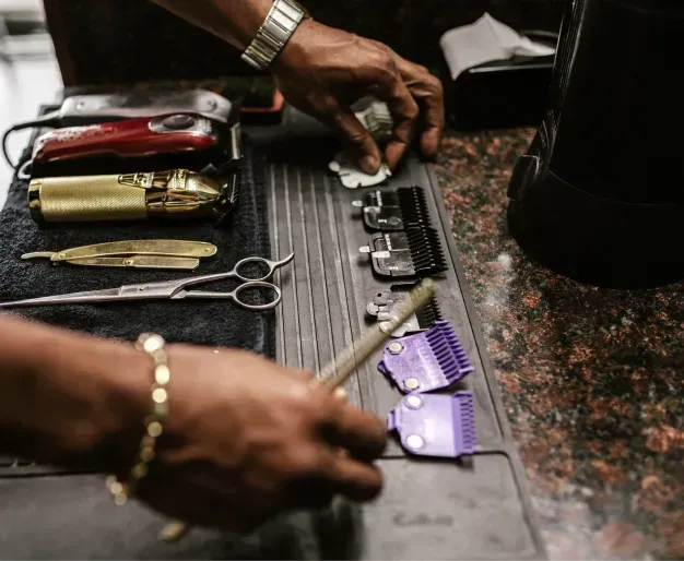 Hair styling products used at Destiny’s Barber Shop North York