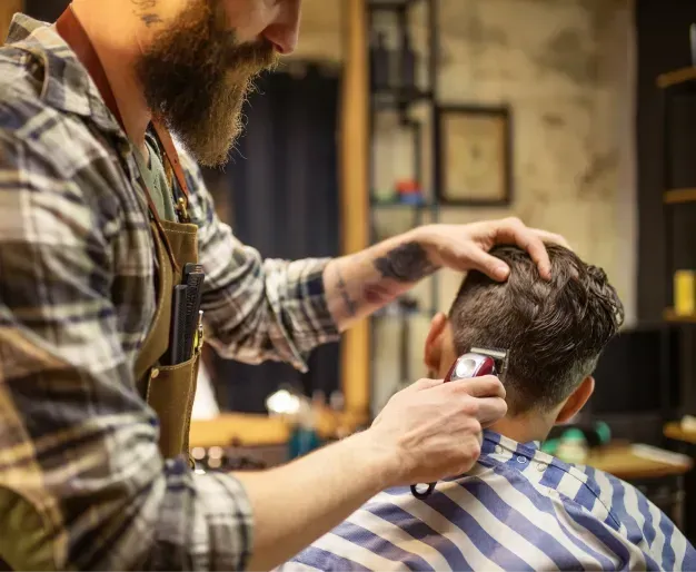 professional fade haircut by Destiny’s Barber Shop North York