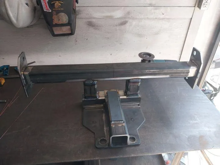 Heavy-duty aluminum bracket fabricated for structural support by Warrior Welding