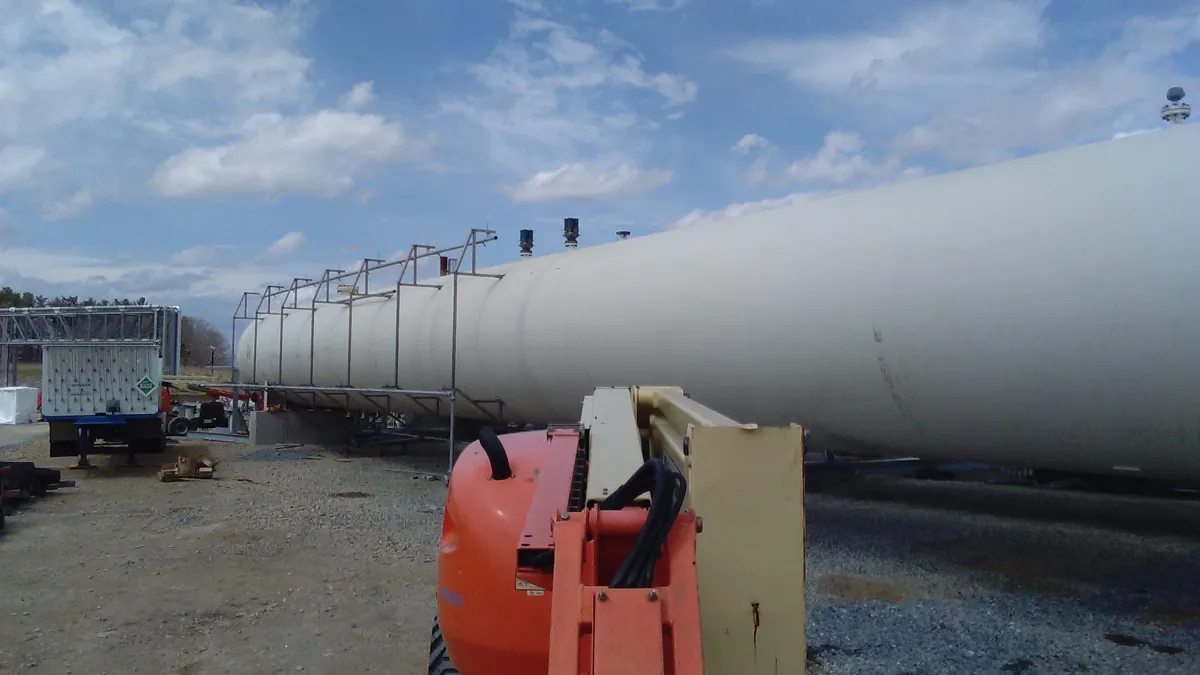 Massive welded steel pipeline installation on industrial site with mobile welding support by Warrior Welding LLC