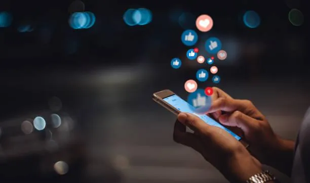 Social Media engagements from cell phone