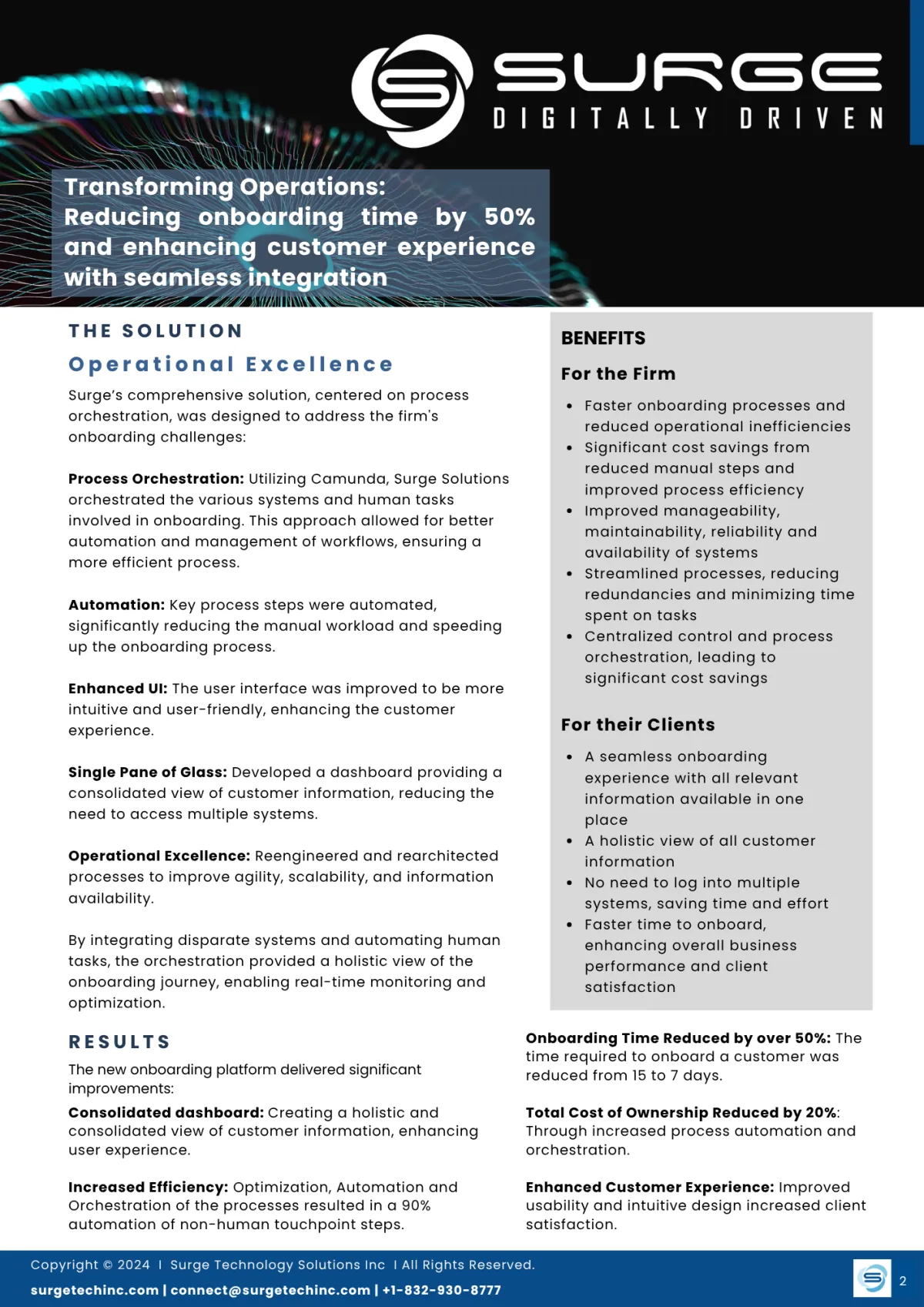 Case Study for US Based BPM Consultancy