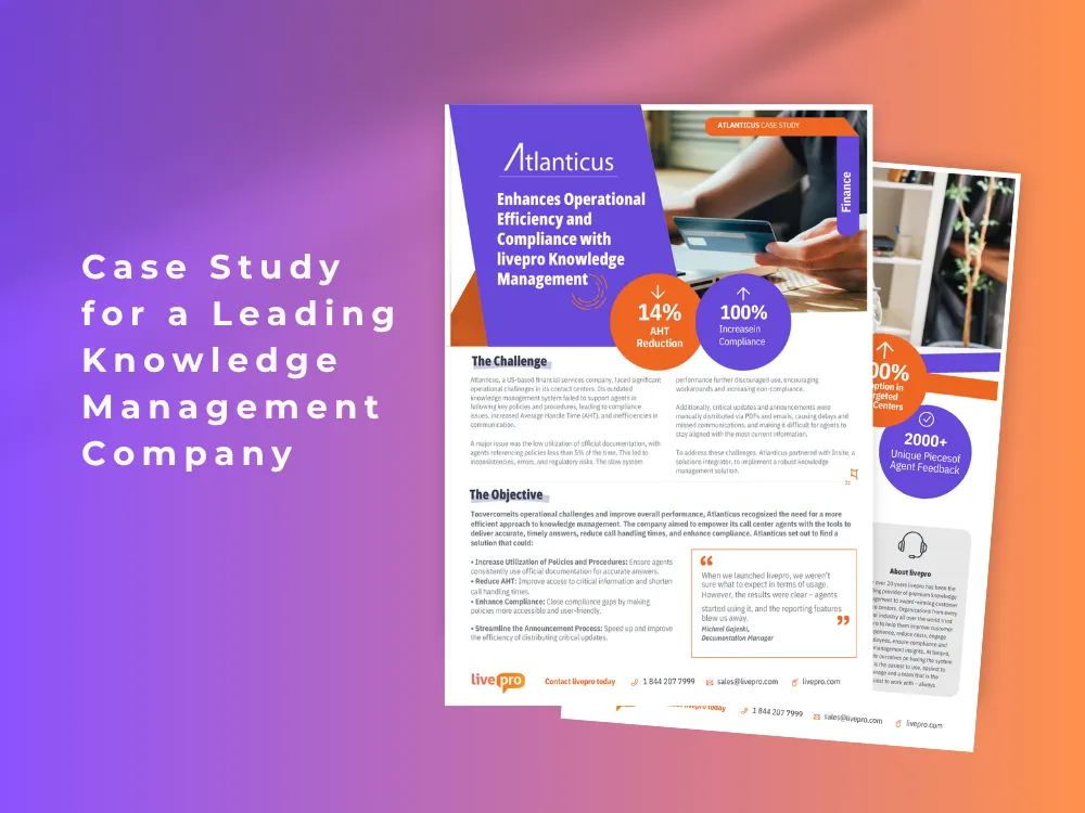 Case Study for a Leading Knowledge Management Company