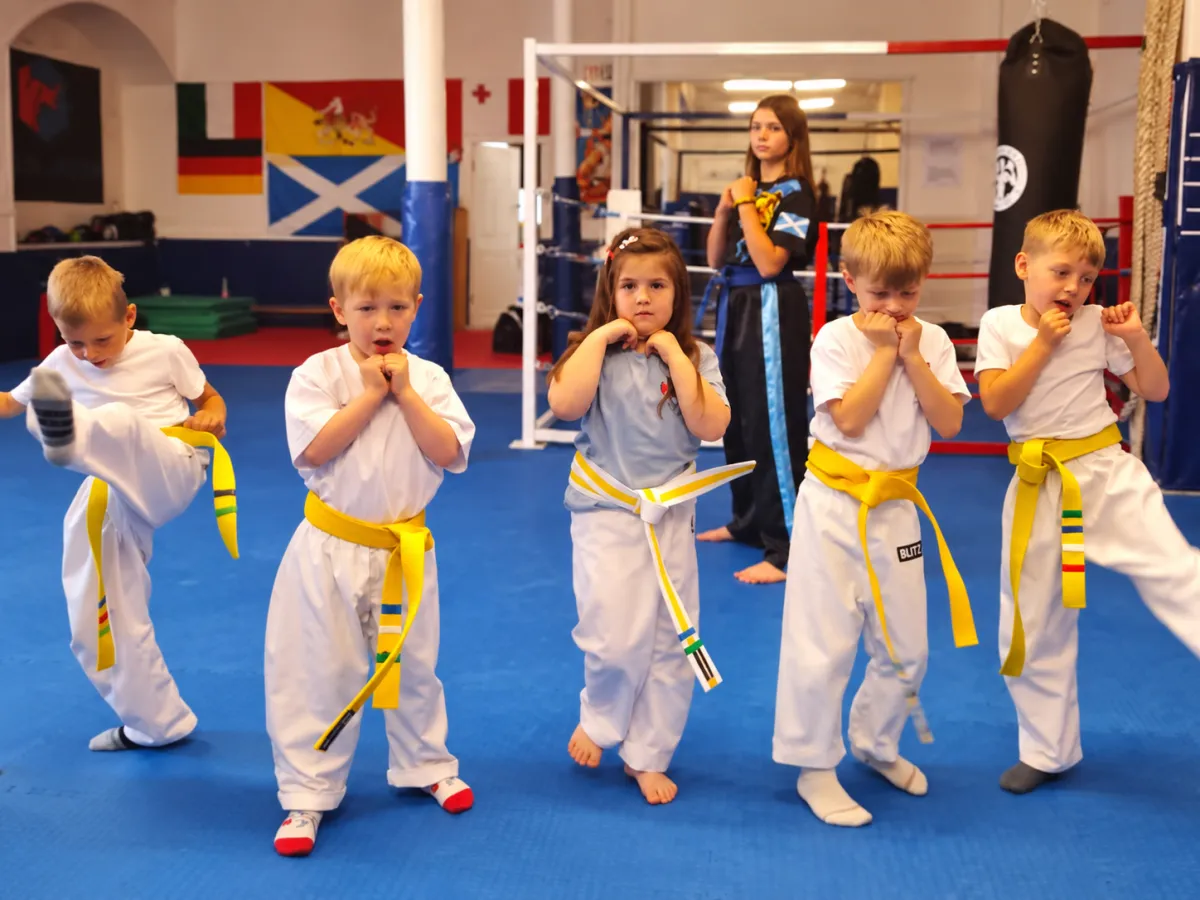 Little Senseis martial arts classes for children aged 3–5 at Jason Aston Black Belt Academy in Arbroath