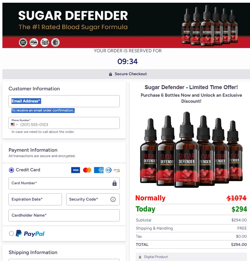 Sugar Defender today offer