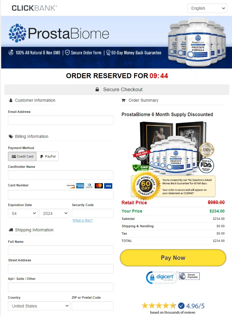 ProstaBiome today offer