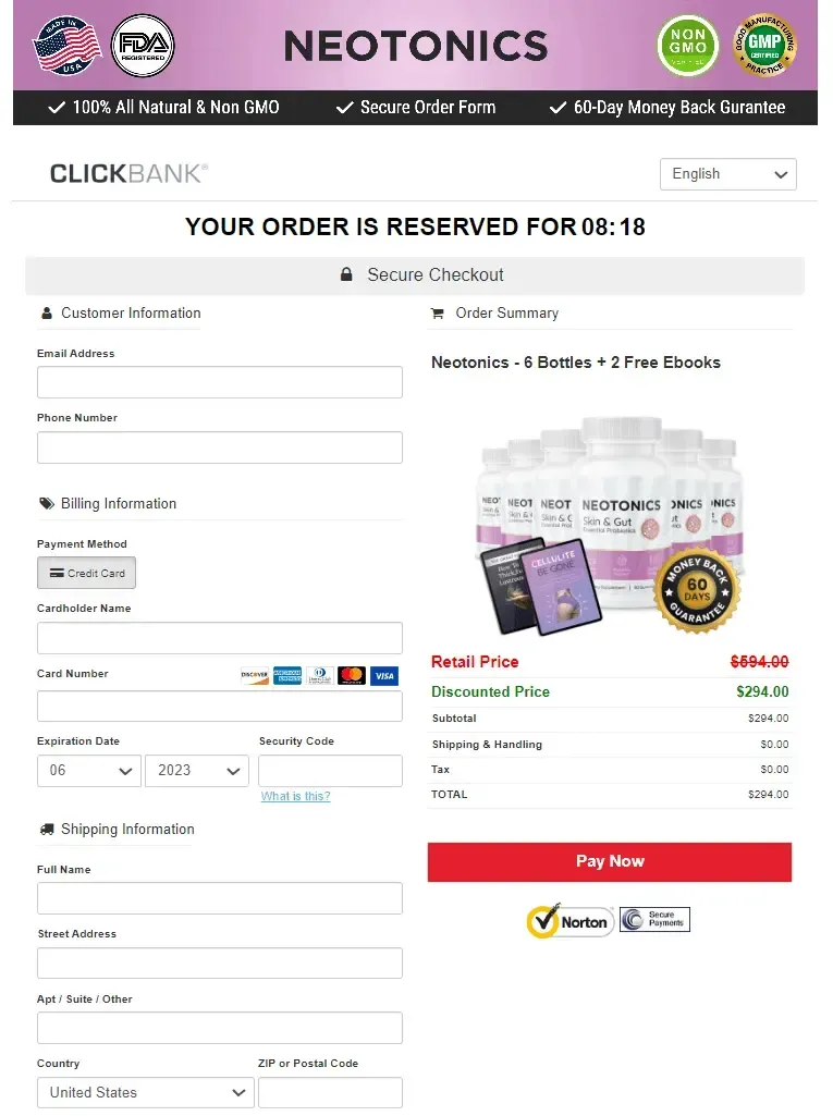 Neotonics FDA approved
