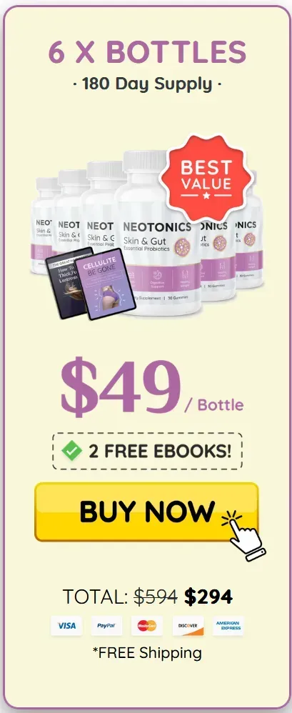 Neotonics 6X bottle, $49/bottle