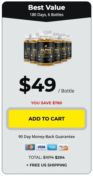 Alpha Surge free shipping