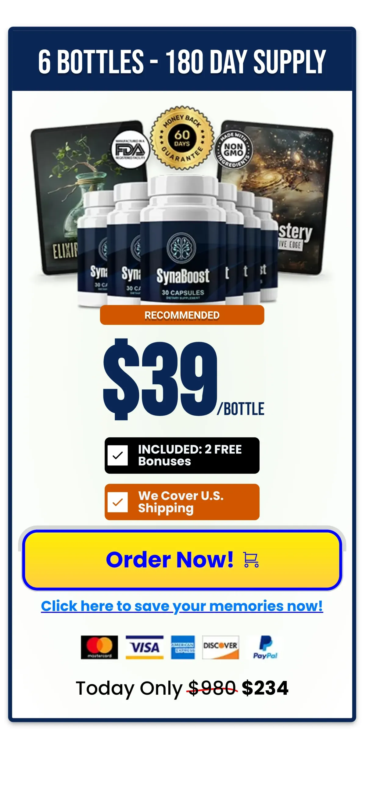 SynaBoost order page -2