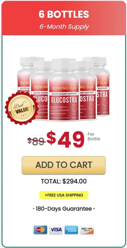 Glucostra 6 bottles