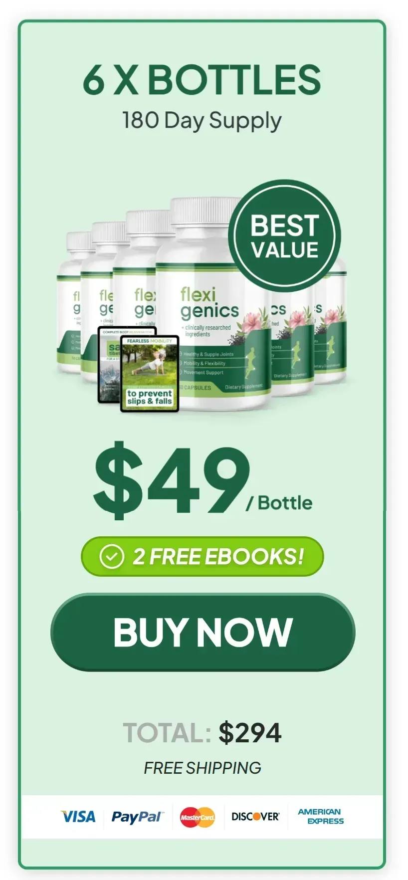 Flexigenics 6 bottles