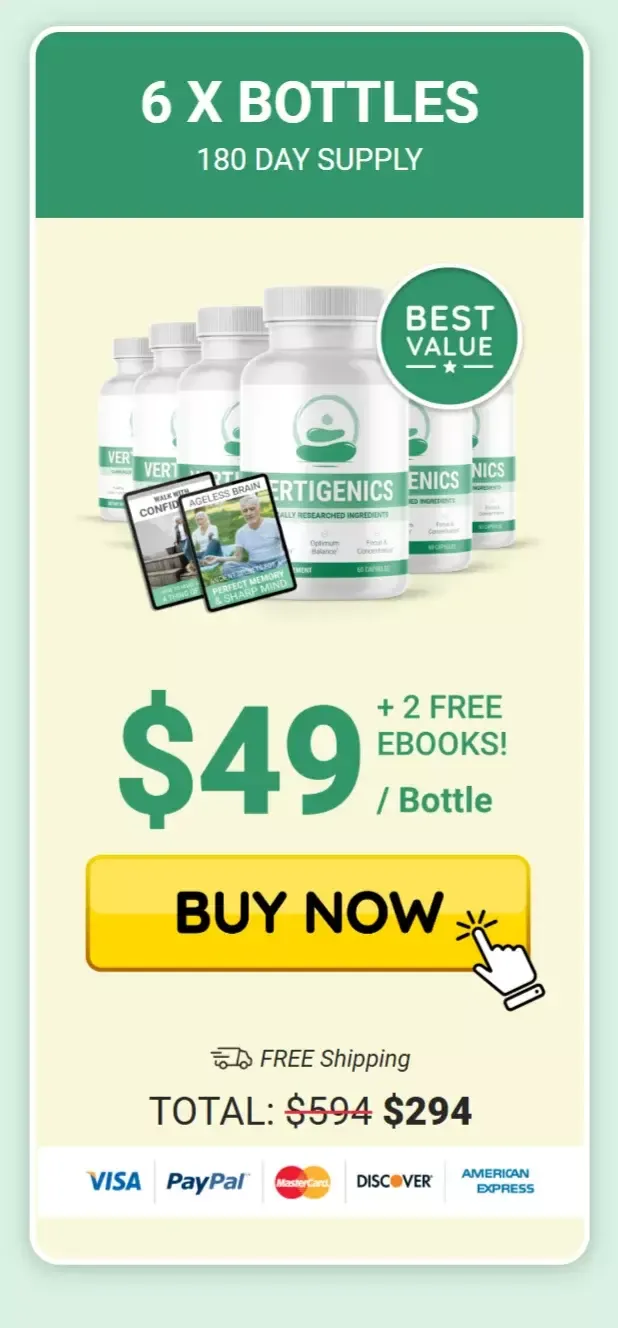 Vertigenics 6 bottles
