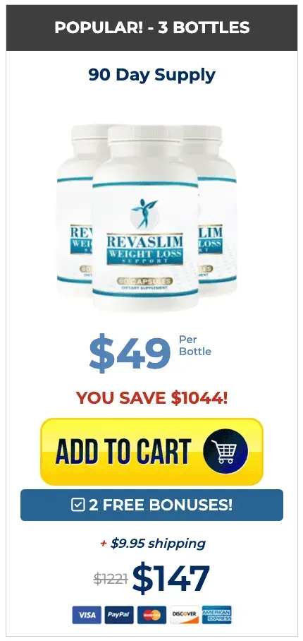 RevaSlim 3 bottles