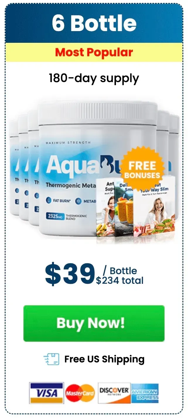 aquaburn 6 bottles