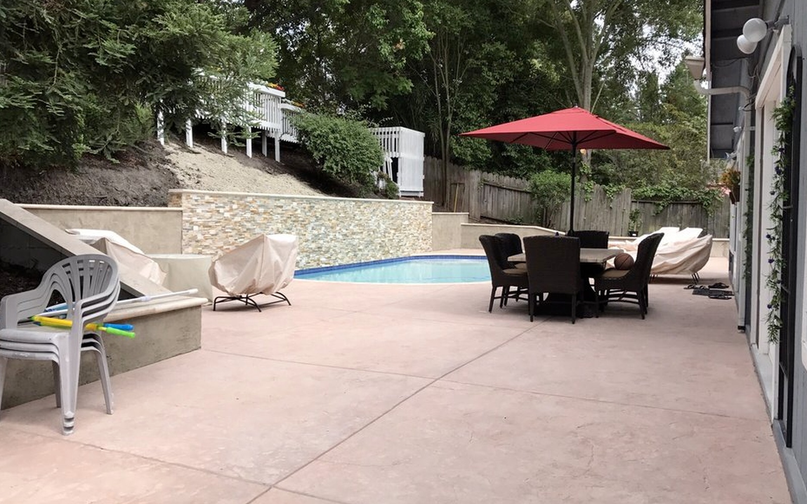 Manteca Concrete builds and installs pool deck